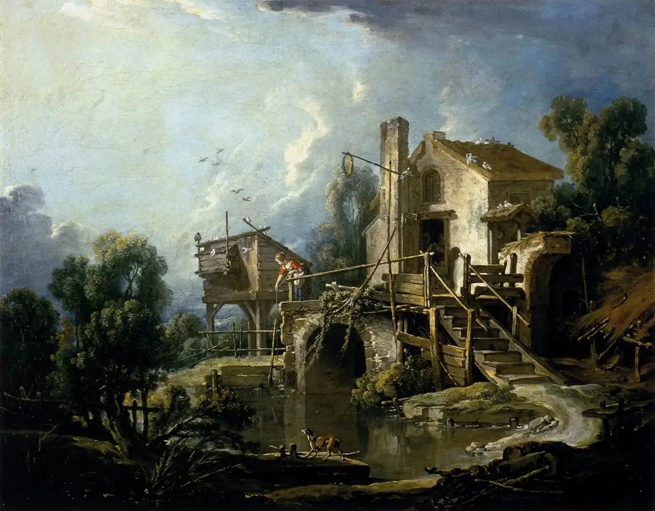 Le Pigeonnier - François Boucher image 1 reproduction réalisée par Alpha Reproduction