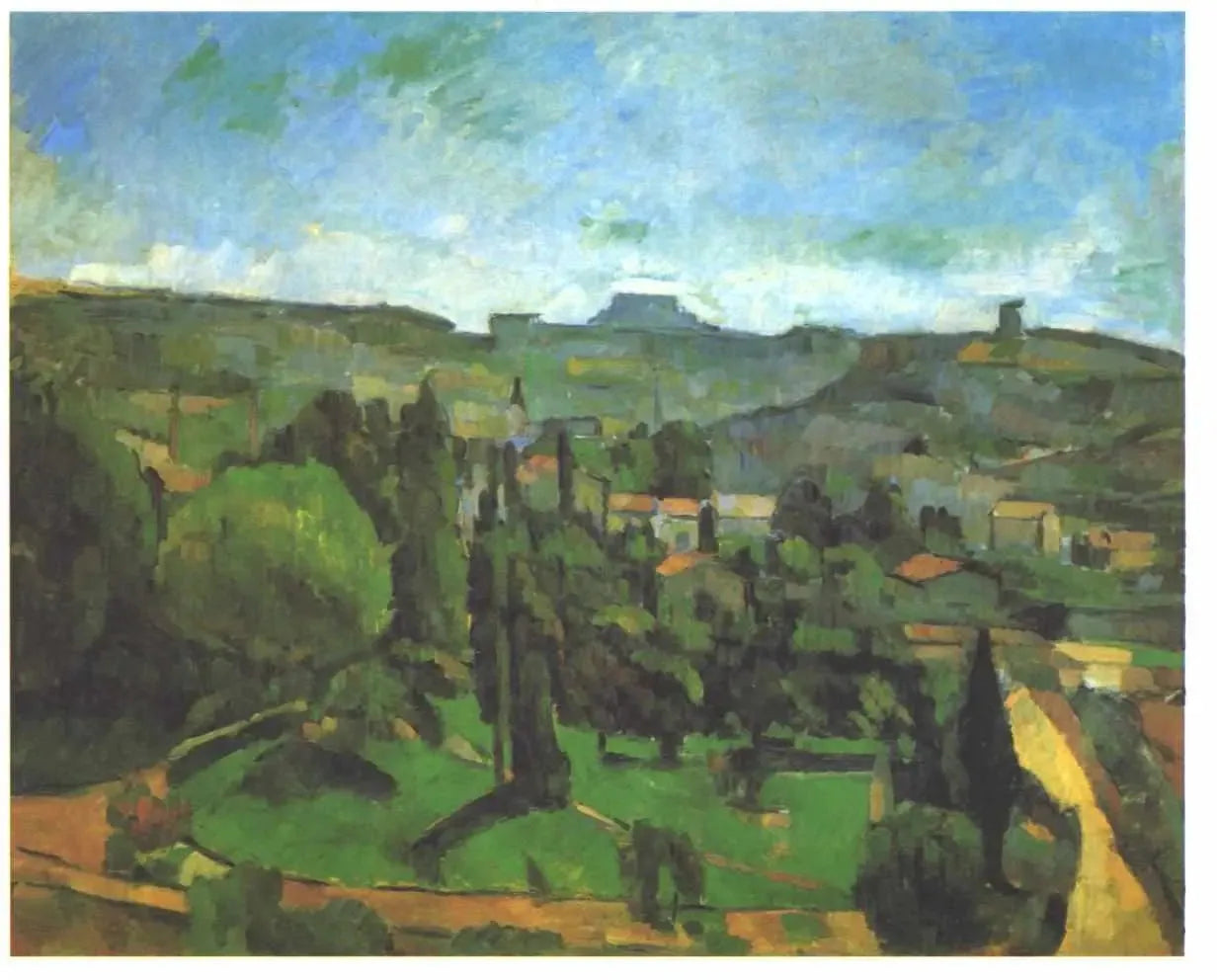 Le Pilon du Roi, vue de Bellevue - Paul Cézanne image 1 tableau peint à l’huile sur toile