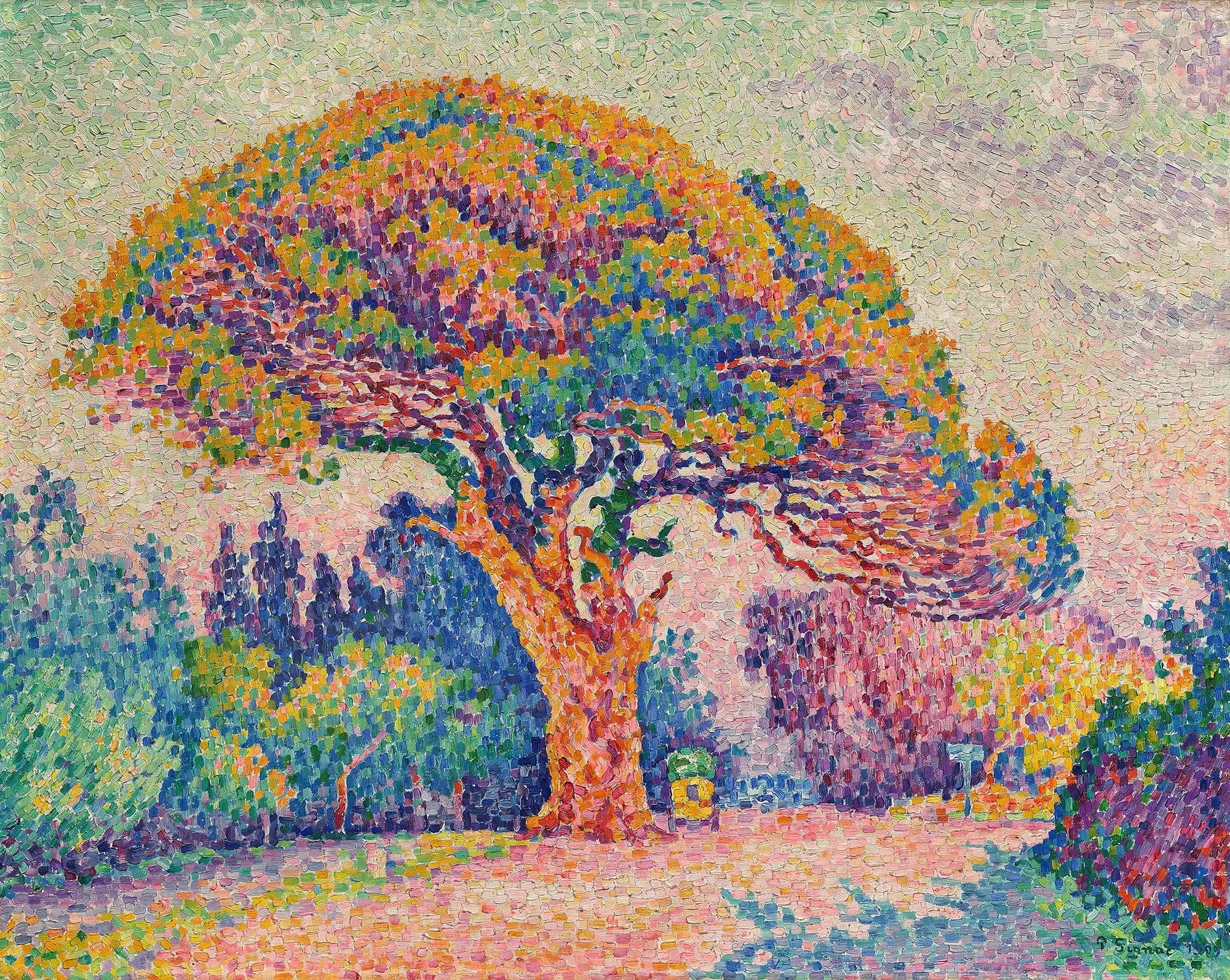 Le Pin de Bertaud - Paul Signac image 1 reproduction de peinture à l’huile