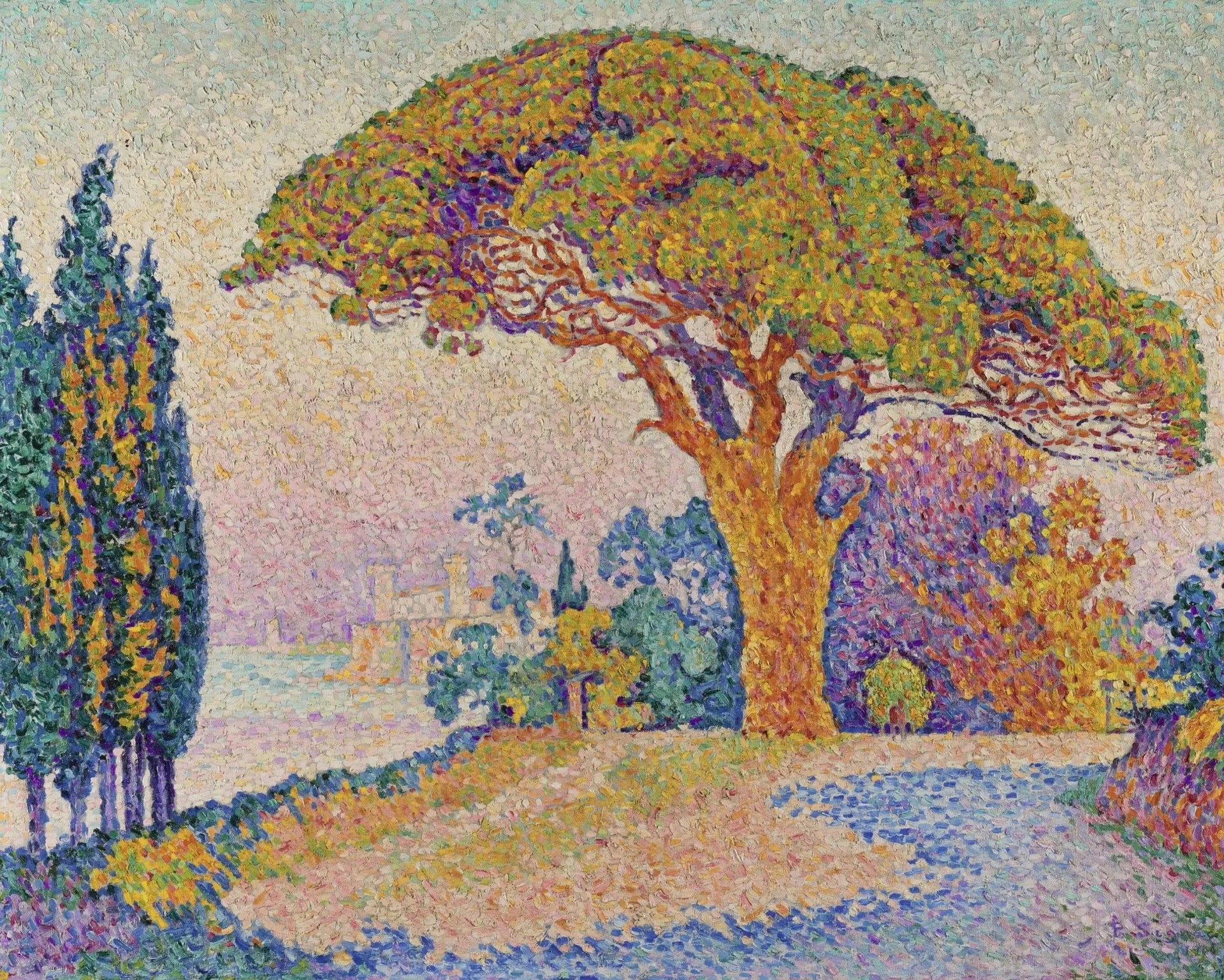Le Pin de Bertaud - Paul Signac image 1 reproduction artisanale de tableau