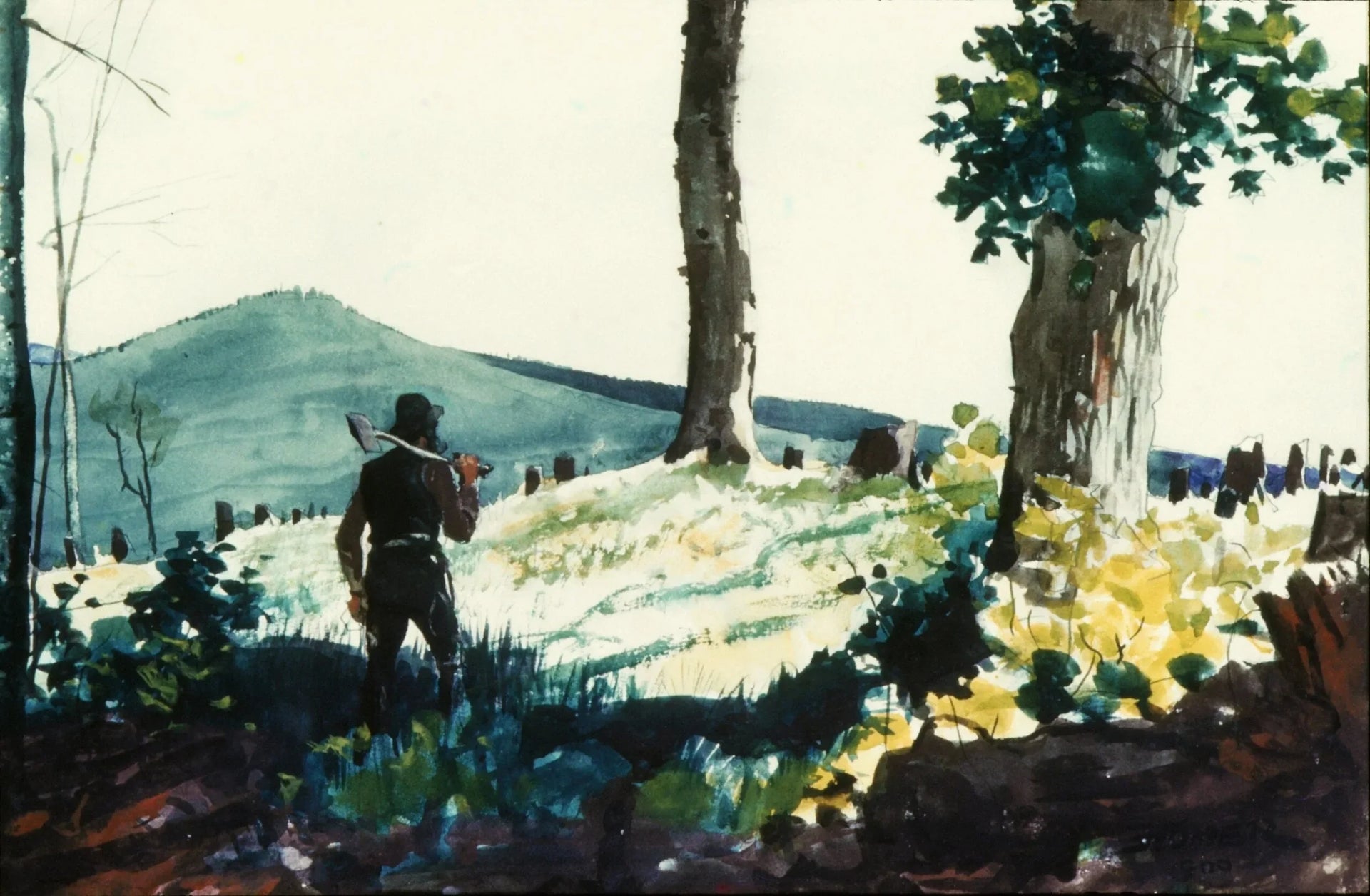 Le pionnier - Winslow Homer image 1 reproduction artisanale de tableau