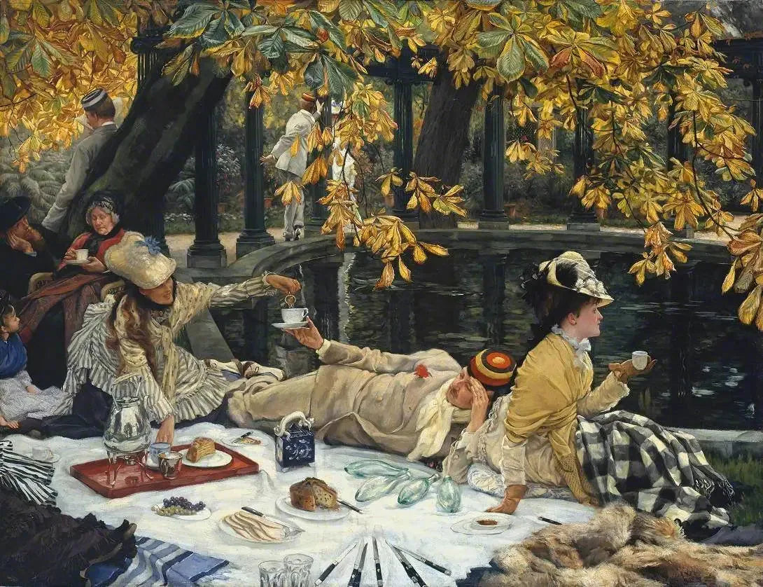 Le Pique-nique - James Tissot image 1 copie de tableau peinte à la main