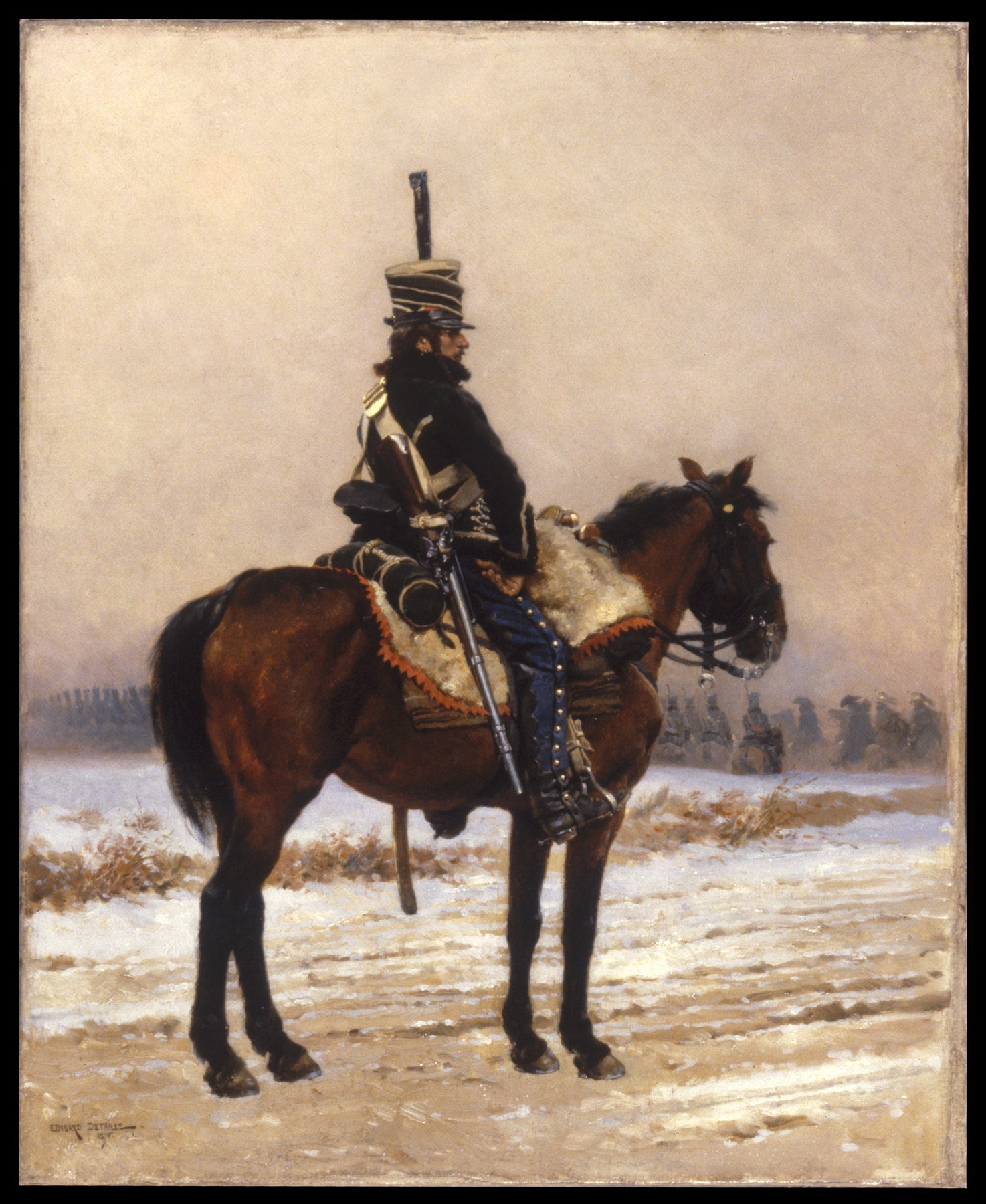 Le piquet - Édouard Detaille image 1 reproduction de peinture à l’huile