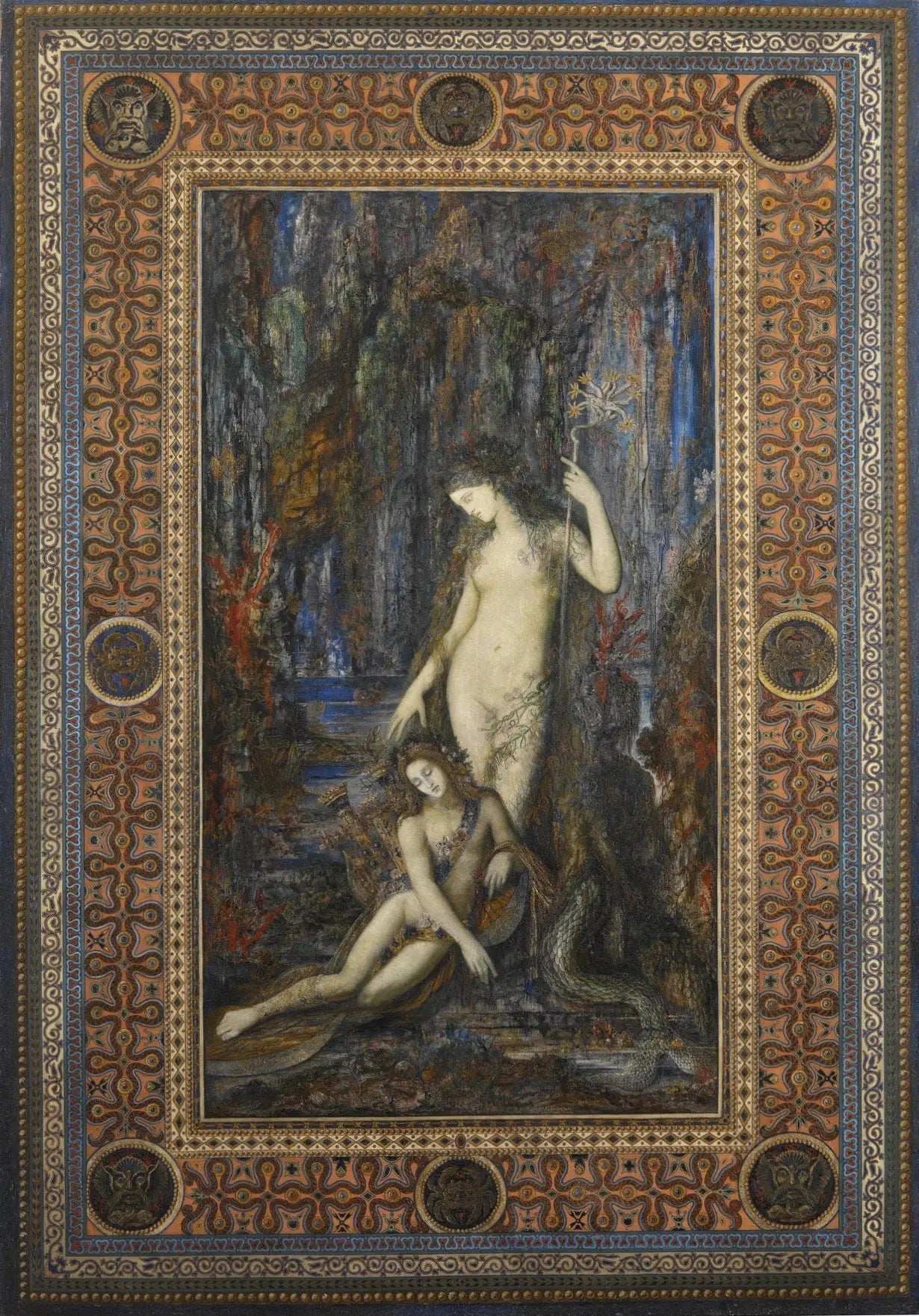 Le Poète et la sirène - Gustave Moreau image 1 copie peinte à la main à l’huile