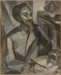 Le Poète Paul Castiaux - Henri Le Fauconnier image 1 reproduction de peinture à l’huile