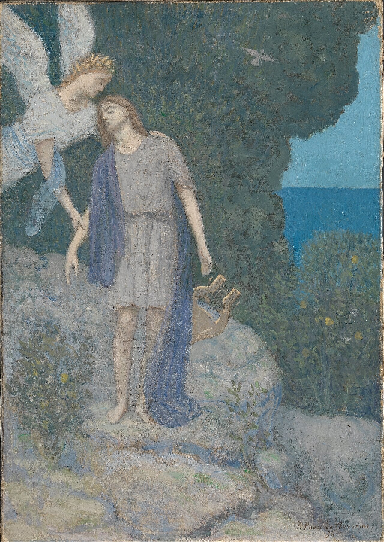 Le poète - Pierre Puvis de Chavannes image 1 reproduction de peinture à l’huile