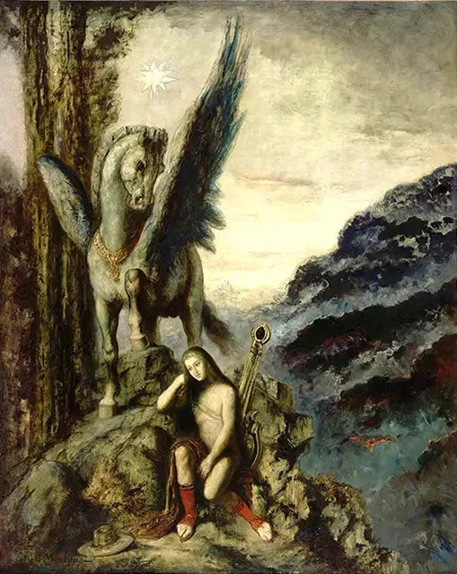 Le Poète voyageur - Gustave Moreau image 1 copie de tableau peinte à la main