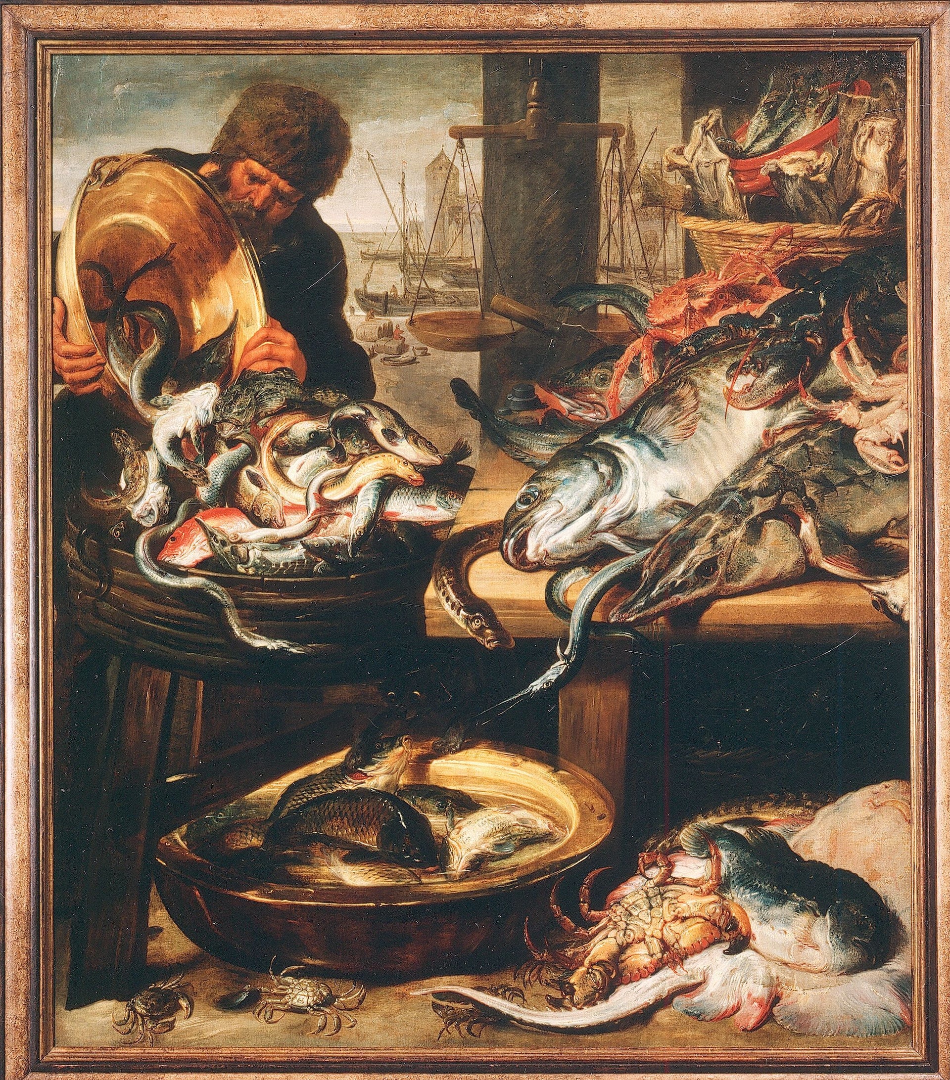 Le poissonnier - Frans Snyders image 1 reproduction artisanale de tableau