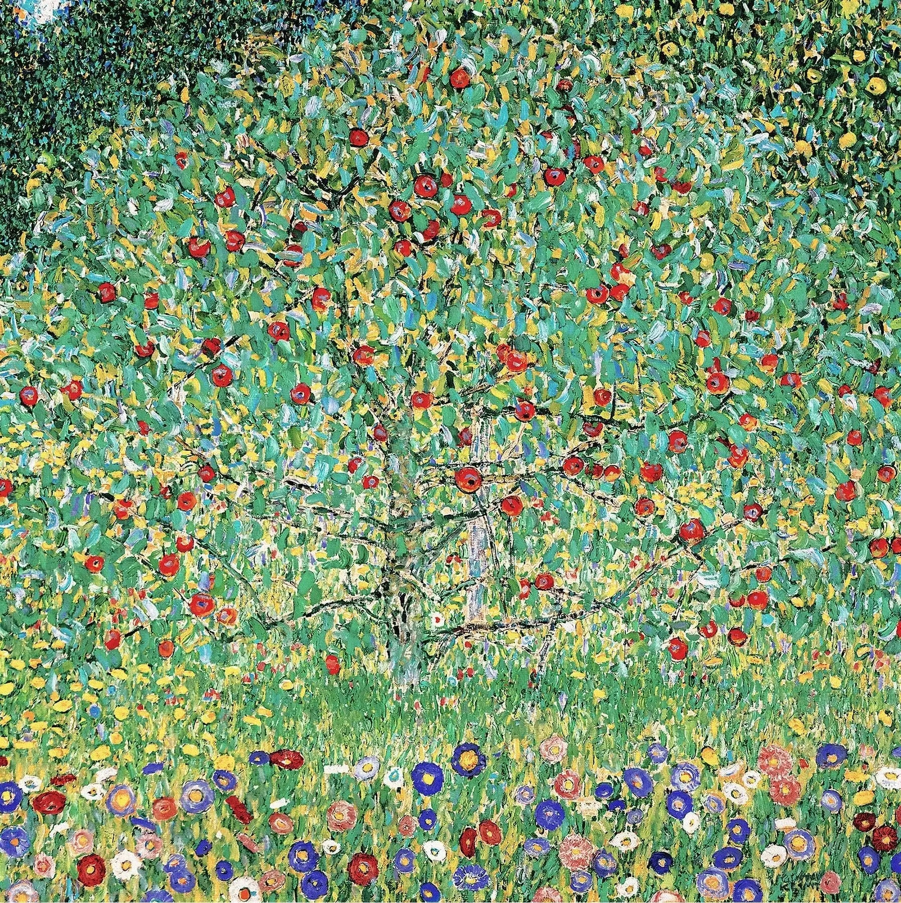 Le pommier - Gustav Klimt image 1 reproduction artisanale de tableau