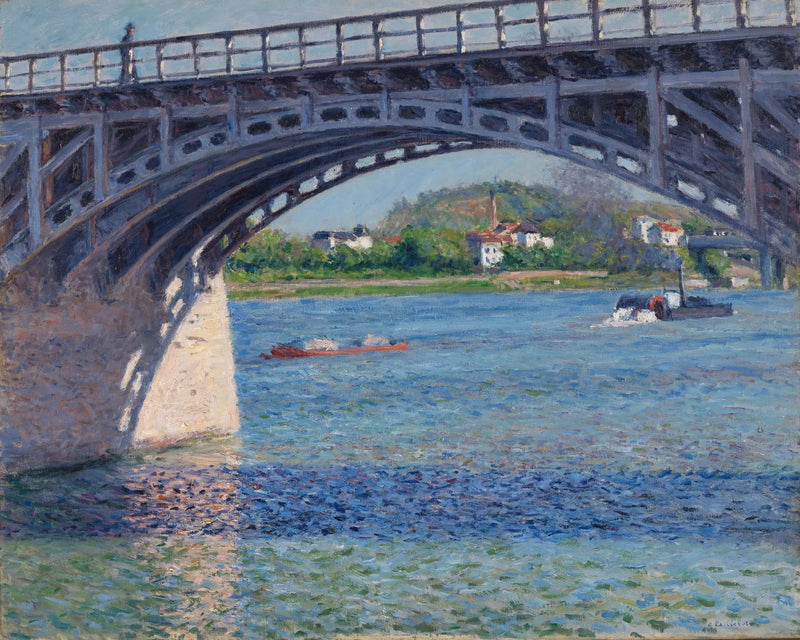 Le pont d'Argenteuil et la Seine - Gustave Caillebotte