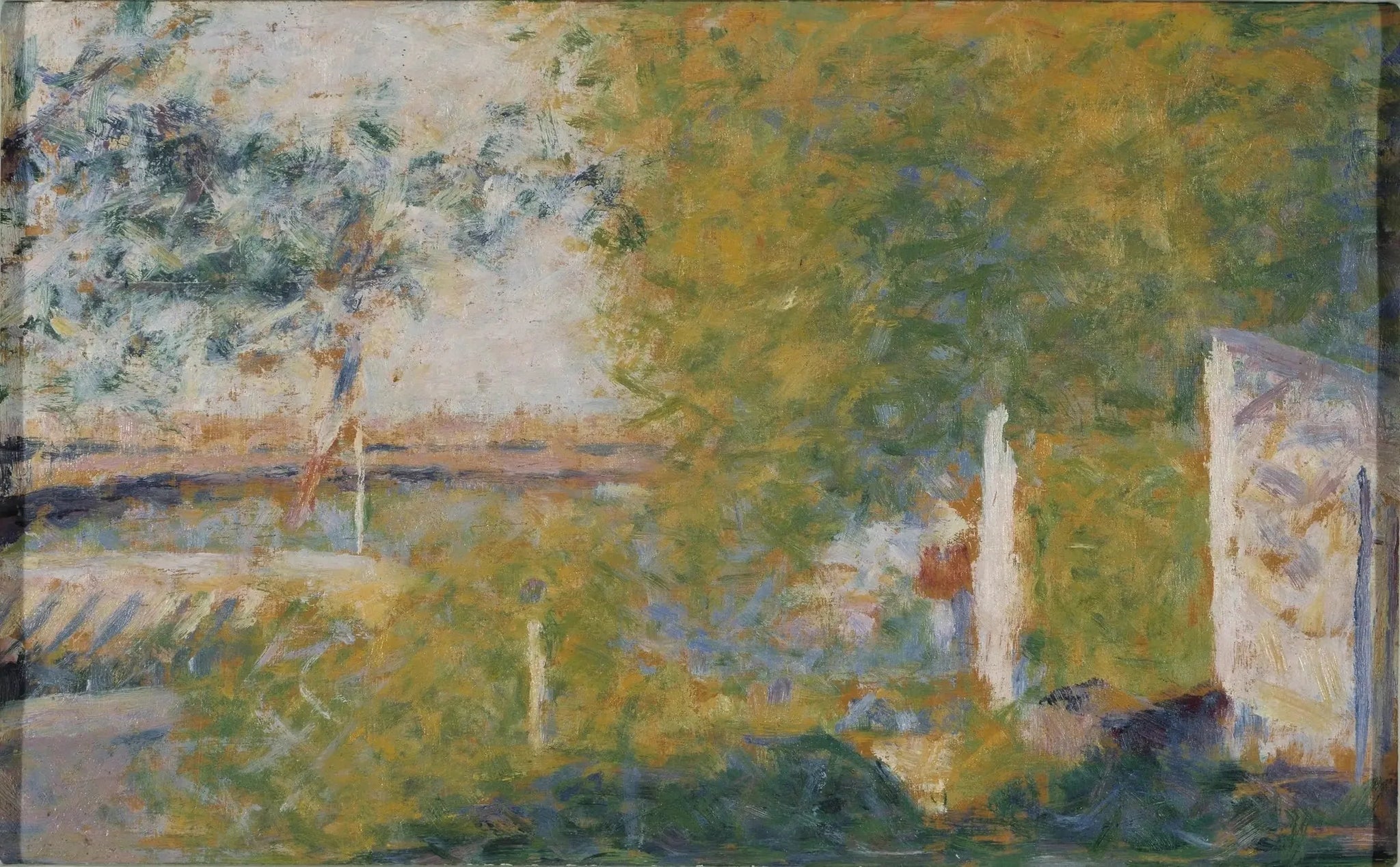Le pont de Bineau - Georges Seurat image 1 reproduction artisanale de tableau