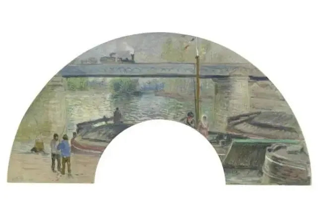 Le Pont de chemin de fer à Pontoise - Camille Pissarro