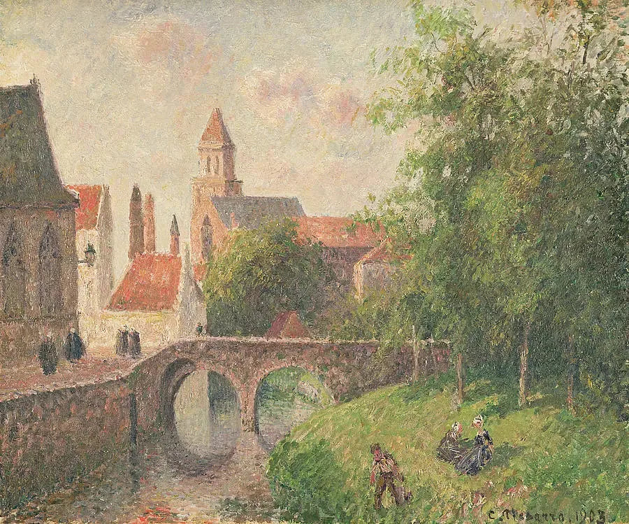 Le Pont de la Clef à Bruges, Belgique - Camille Pissarro