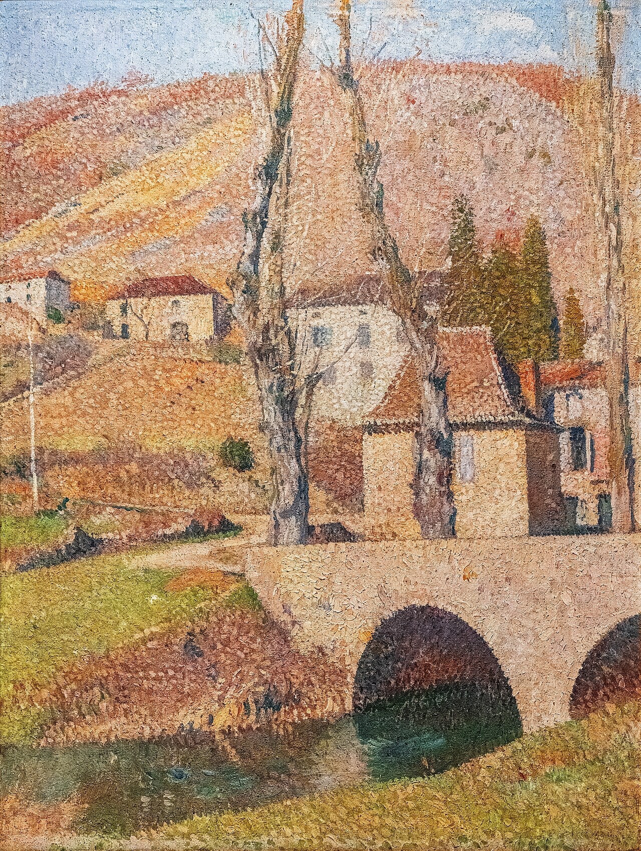 Le Pont de Labastide-du Vert - Henri-Jean Guillaume Martin image 1 reproduction de peinture à l’huile
