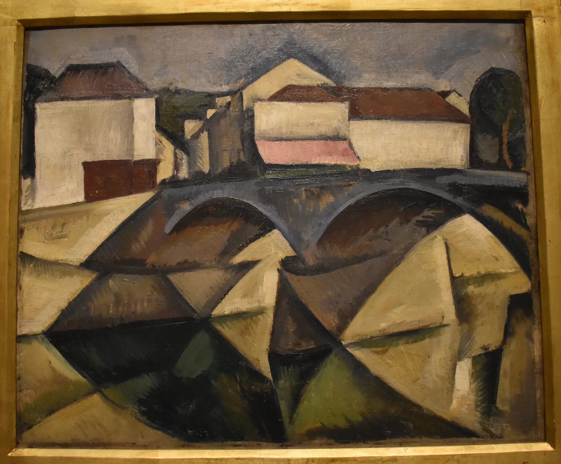 Le Pont de Meulan - Roger de La Fresnaye image 1 copie peinte à la main à l’huile