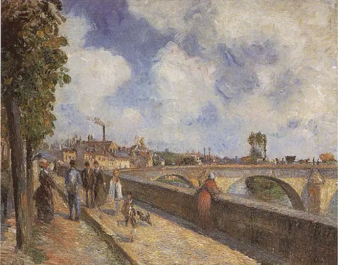 Le pont de Pontoise - Camille Pissarro