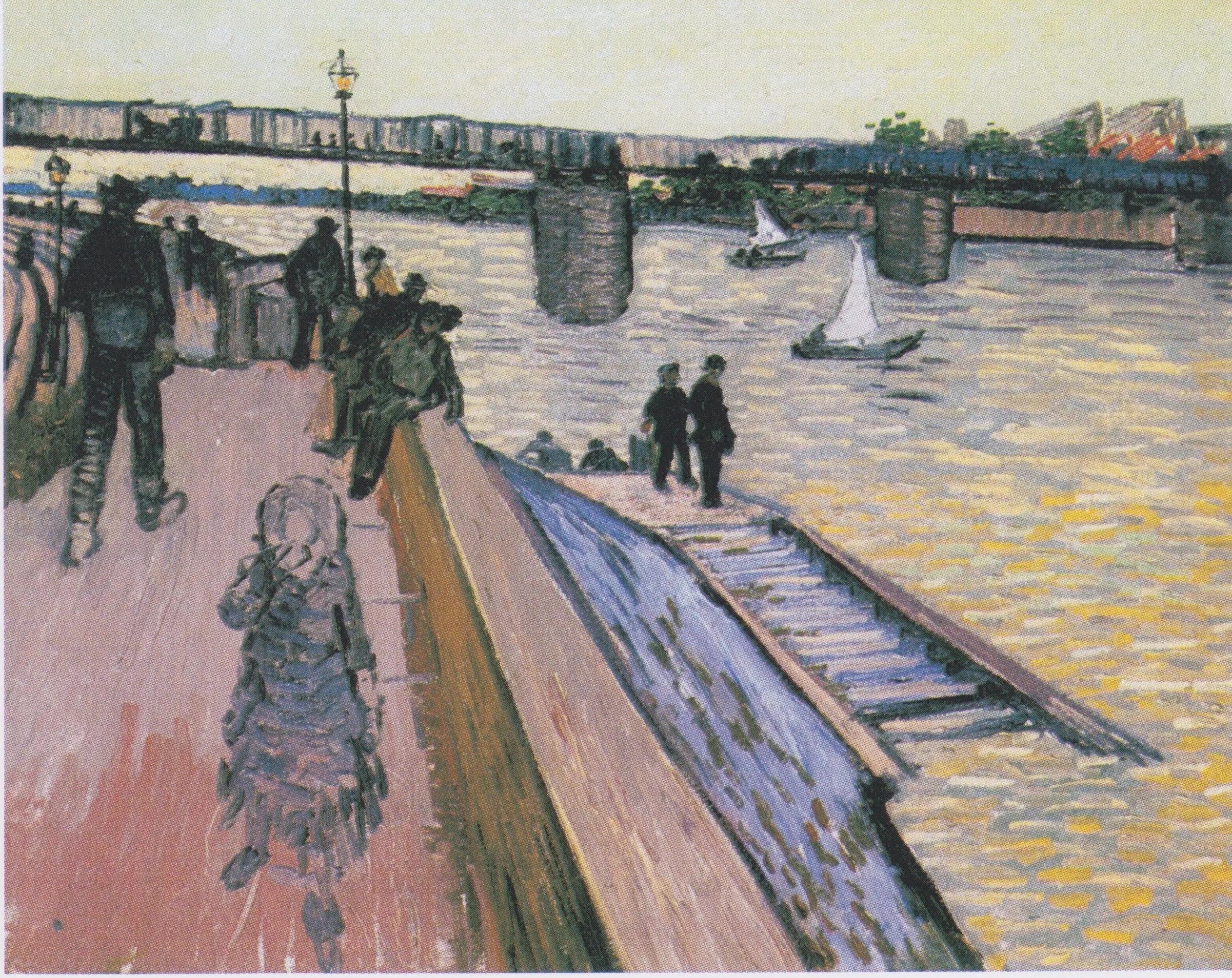 Le Pont de Trinquetaille - Vincent van Gogh image 1 copie peinte à la main à l’huile