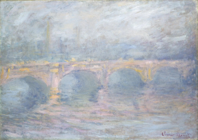 Le pont de Waterloo, effet rose - Claude Monet
