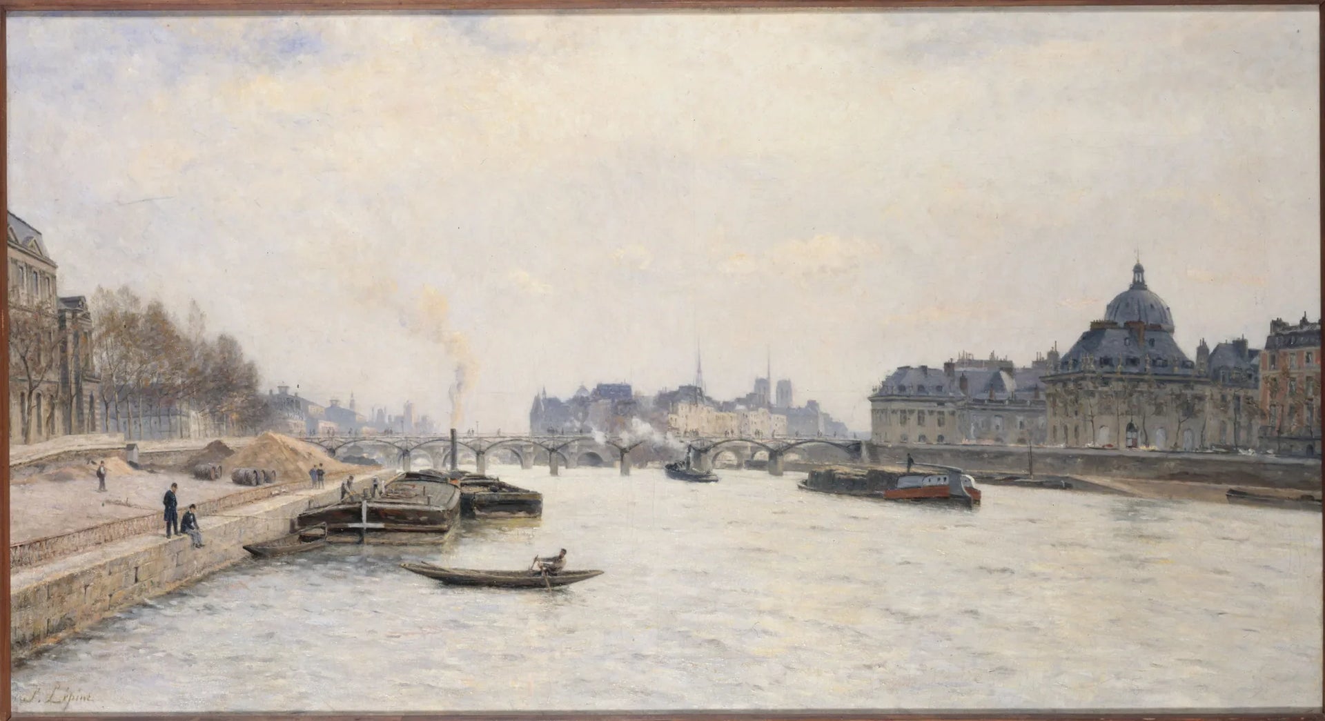 Le pont des Arts, vue du pont Royal - Stanislas Lépine image 1 reproduction réalisée par Alpha Reproduction