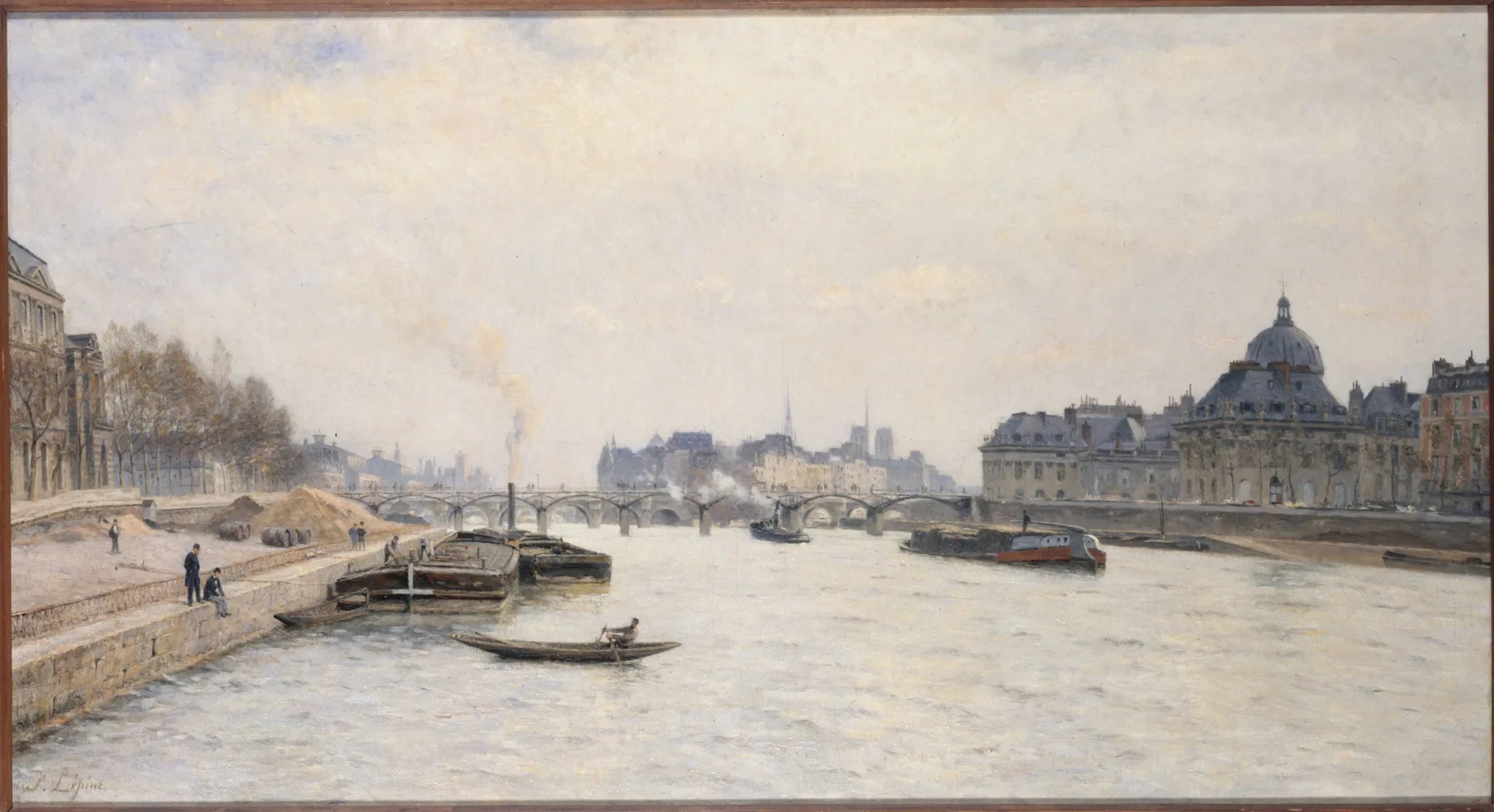 Le pont des Arts, vue du pont Royal - Stanislas Lépine image 1 reproduction réalisée par Alpha Reproduction