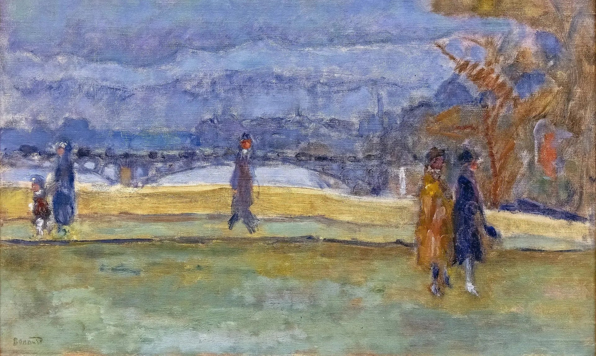 Le Pont des Saints Pères - Pierre Bonnard image 1 copie peinte à la main à l’huile