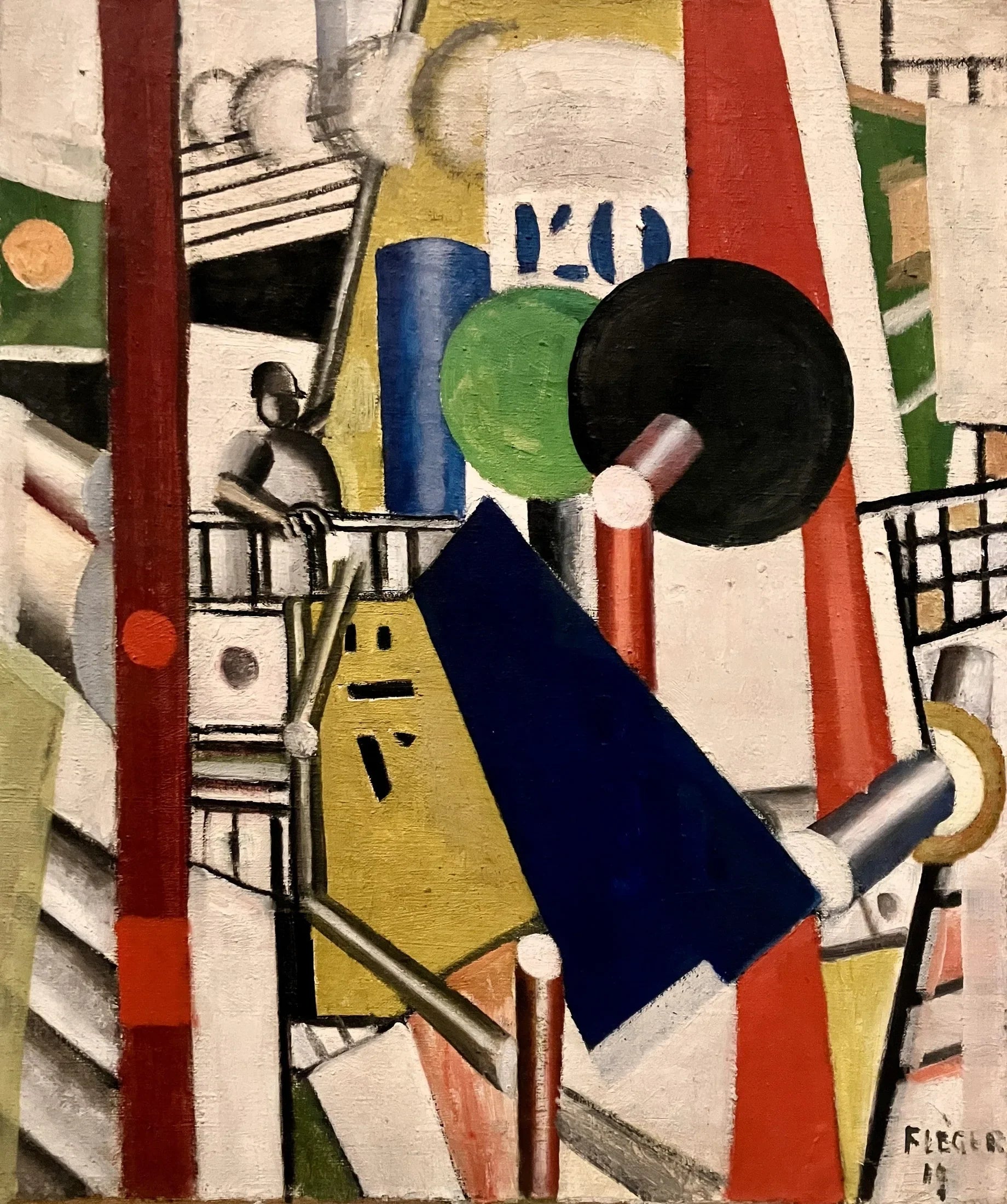 Le pont du bateau - Fernand Léger image 1 reproduction de peinture à l’huile