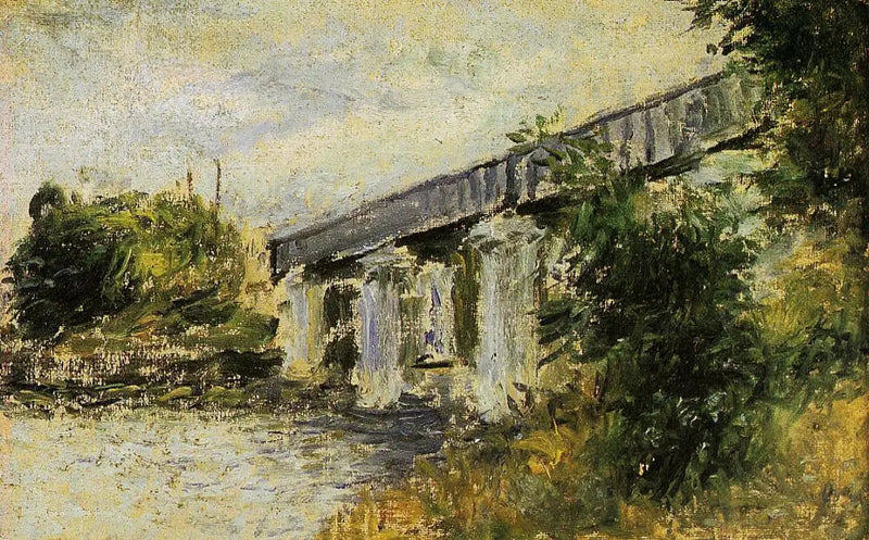 Le Pont du chemin de fer à Argenteuil - Claude Monet
