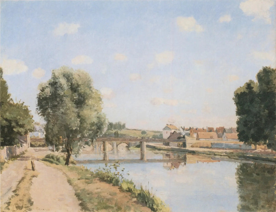 Le Pont du chemin de fer, Pontoise - Camille Pissarro