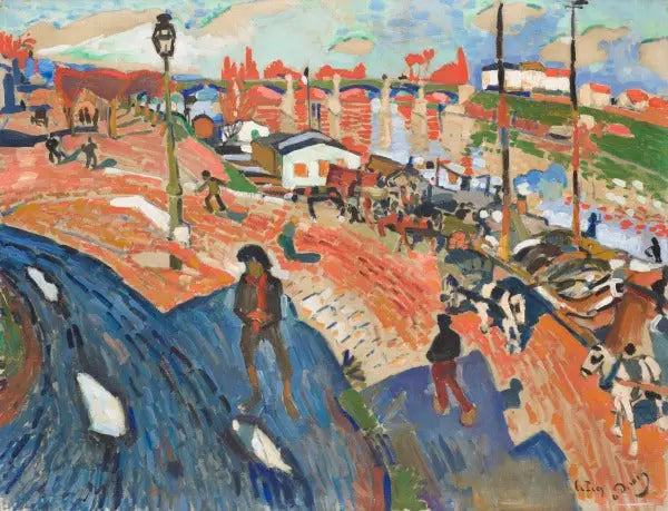Le Pont du Pecq - André Derain image 1 reproduction artisanale de tableau