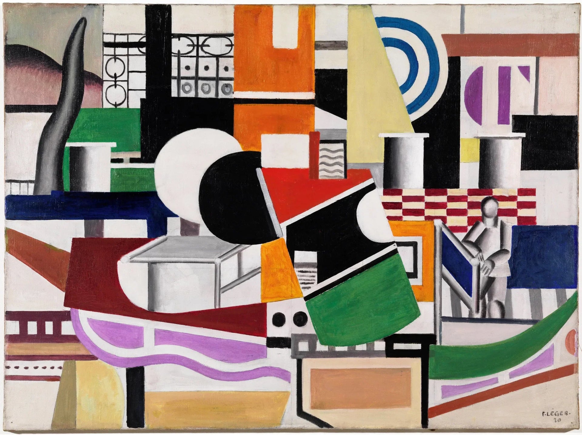 Le pont du remorqueur - Fernand Léger image 1 copie de tableau peinte à la main