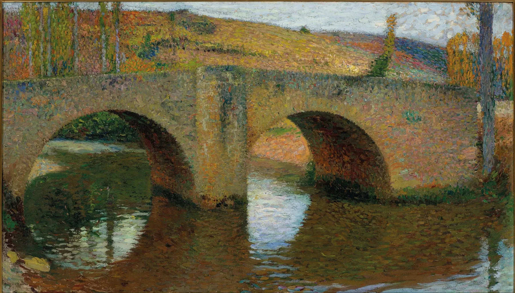 Le pont Labastide sur le Green - Henri-Jean Guillaume Martin image 1 reproduction d’œuvre d’art à l’huile