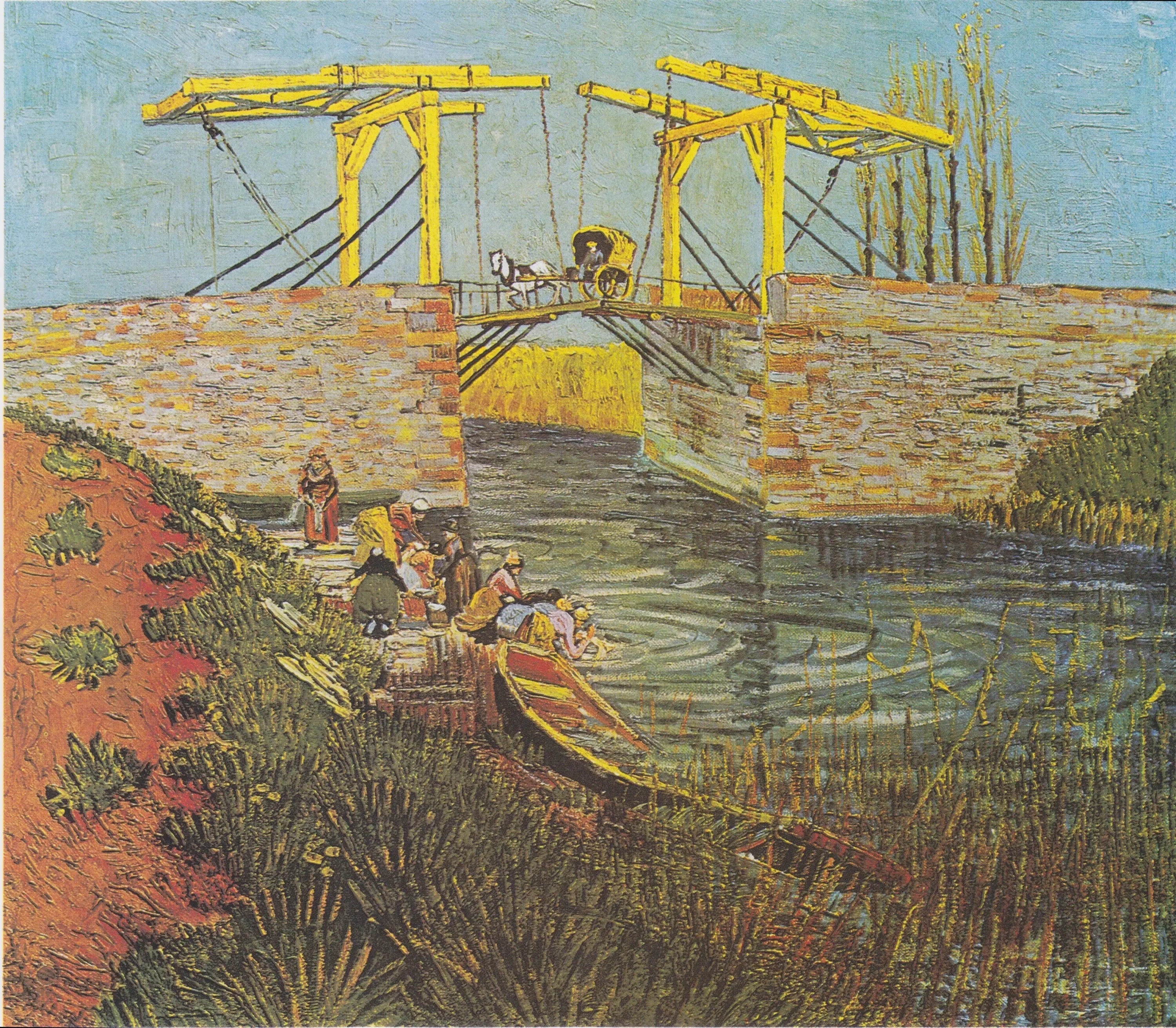 Le pont Langlois à Arles - Vincent van Gogh image 1 tableau peint à l’huile sur toile