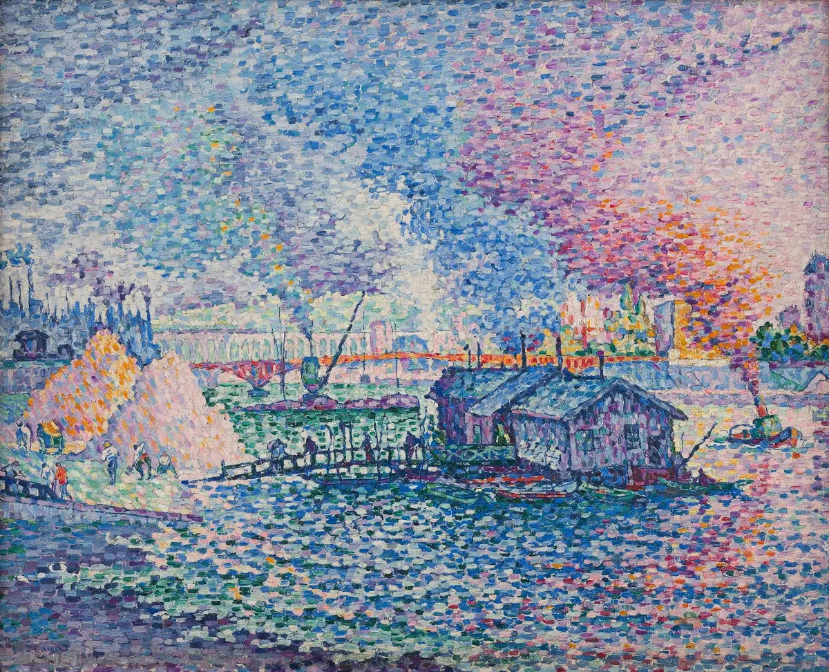 Le pont Mirabeau - Paul Signac image 1 reproduction réalisée par Alpha Reproduction
