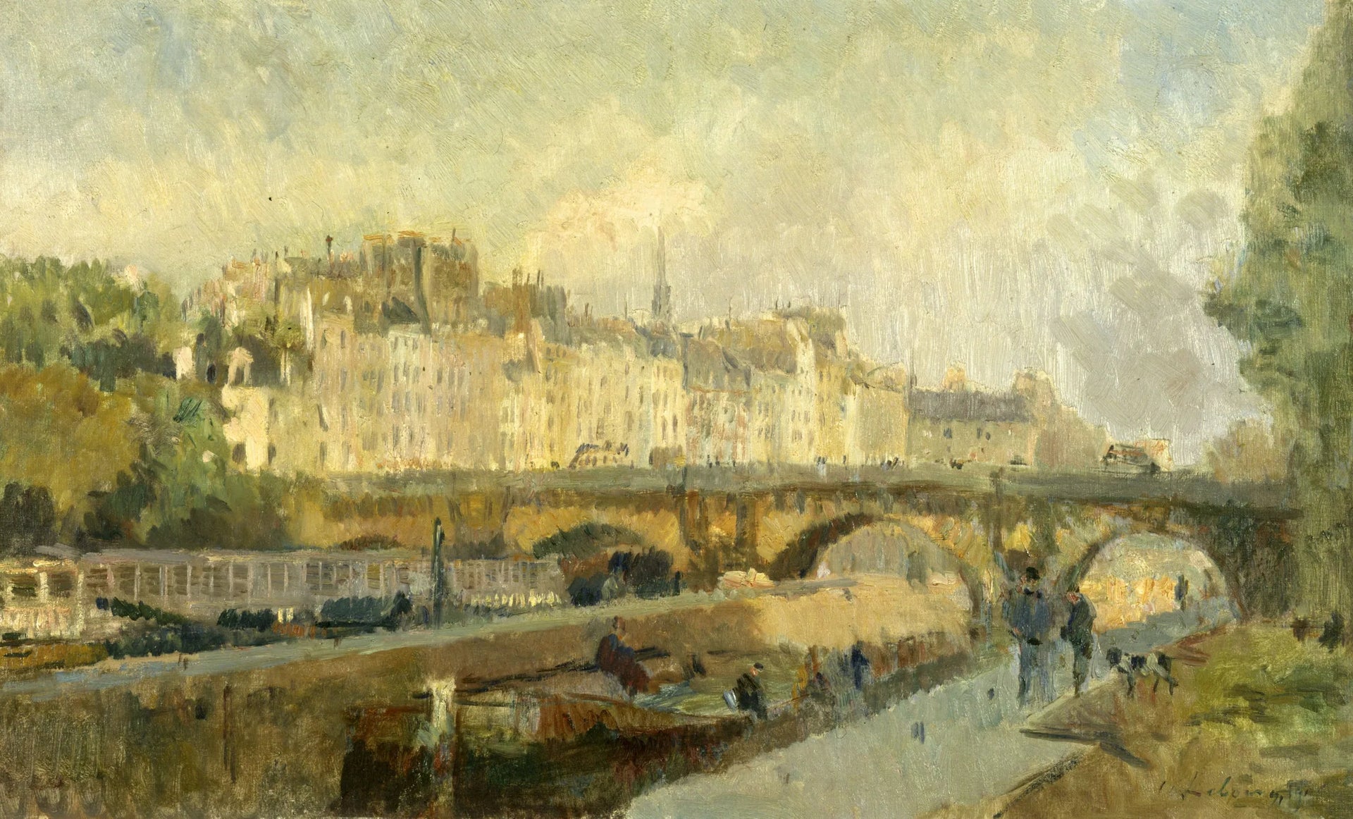Le Pont Neuf - Albert Lebourg image 1 reproduction de peinture à l’huile