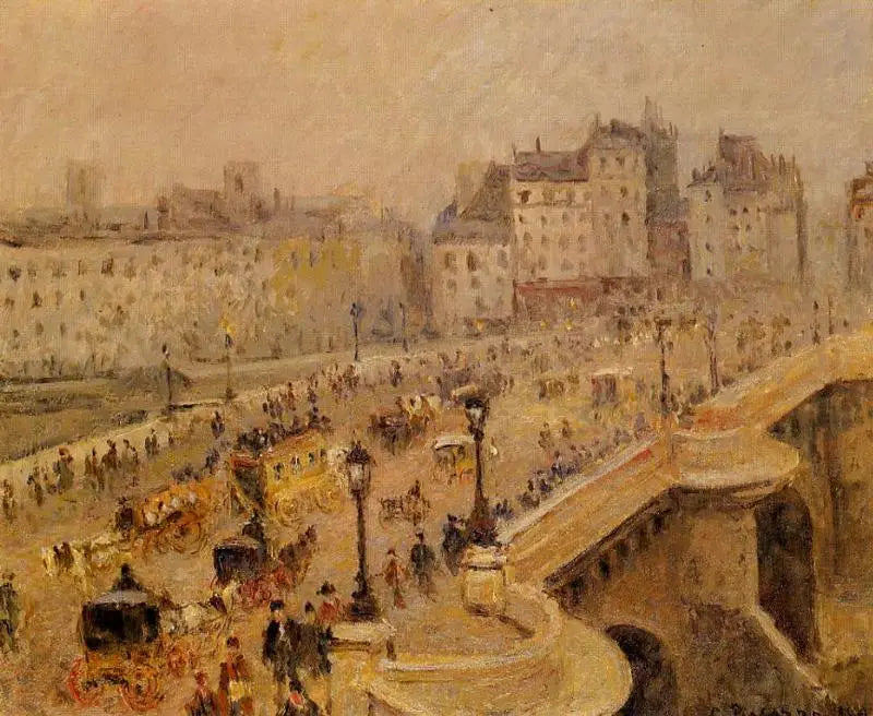 Le Pont-Neuf, Brume (Deuxième Série) - Camille Pissarro image 1 reproduction de peinture à l’huile