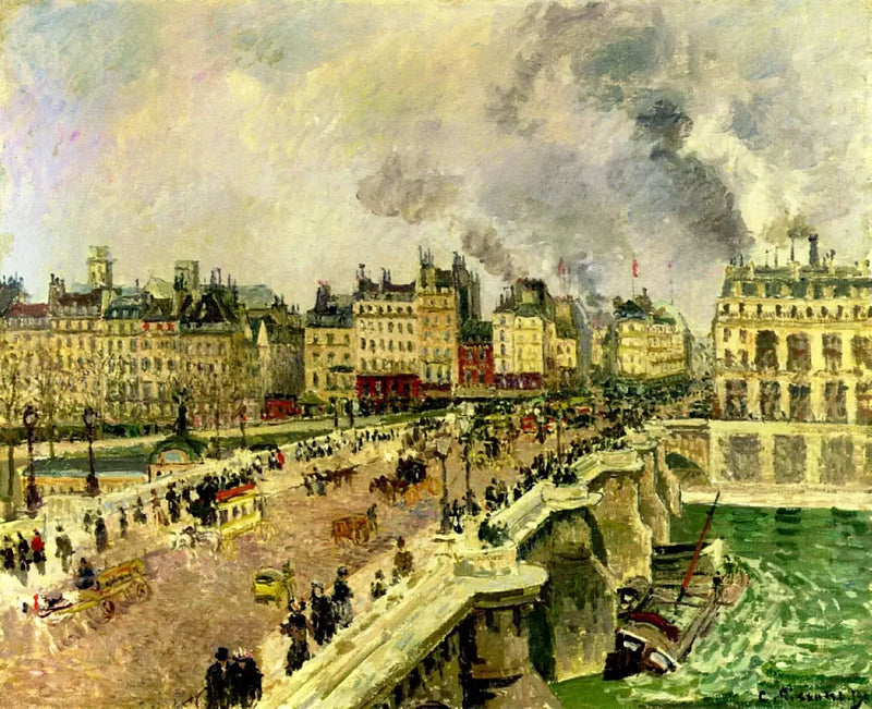 Le Pont-Neuf, épave de Bonne Mère - Camille Pissarro