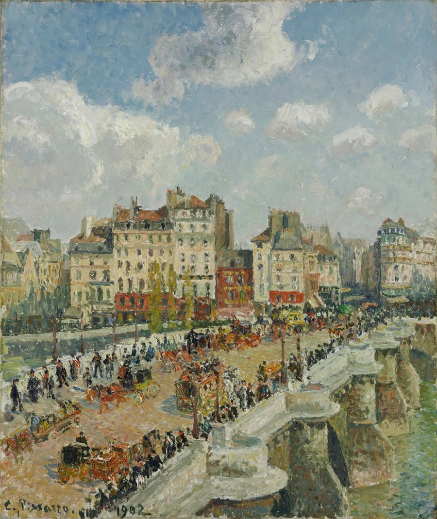 Le Pont-Neuf, Soleil (Deuxième série) - Camille Pissarro