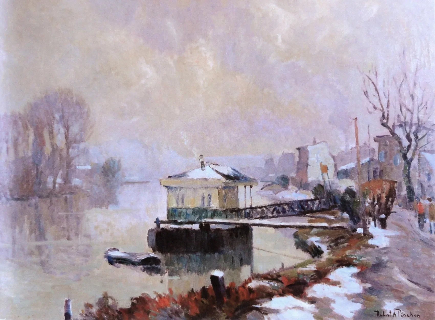 Le ponton - Robert Antoine Pinchon image 1 reproduction artisanale de tableau