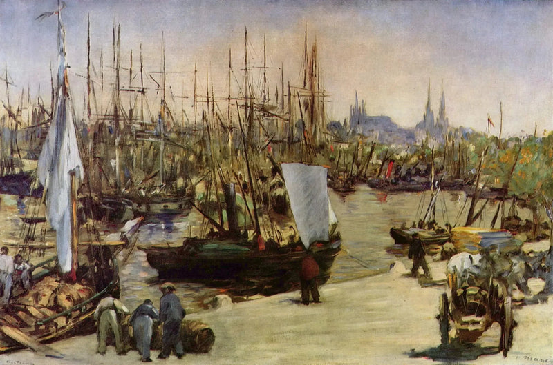 Le port de Bordeaux - Édouard Manet