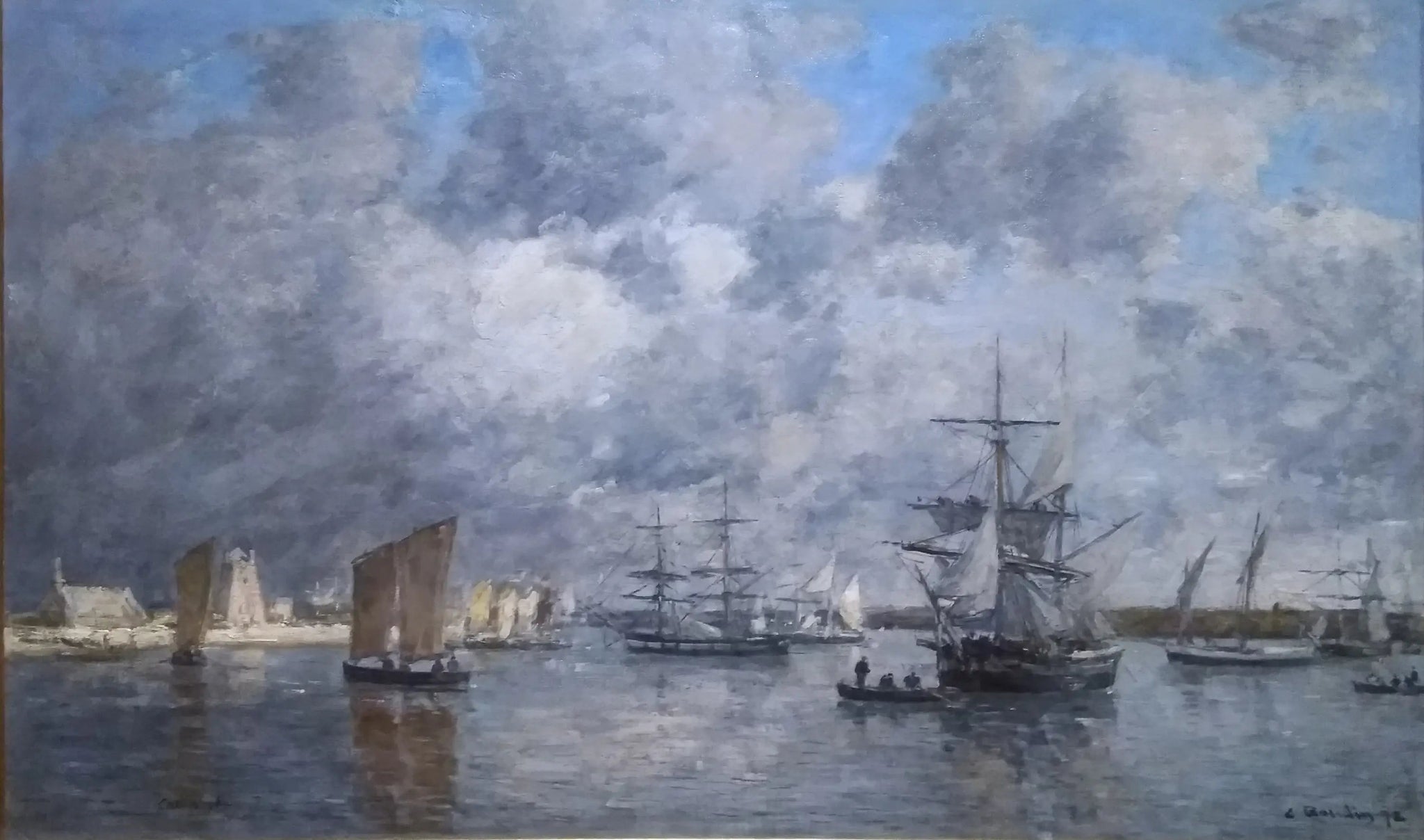 Le port de Camaret - Eugène Boudin image 1 reproduction réalisée par Alpha Reproduction