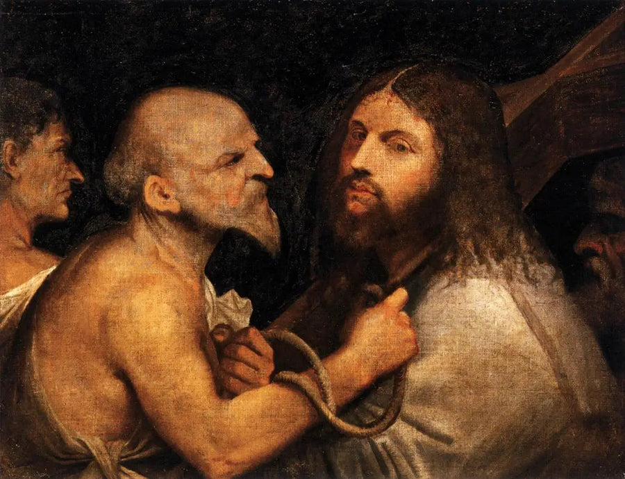 Le port de croix - Titian