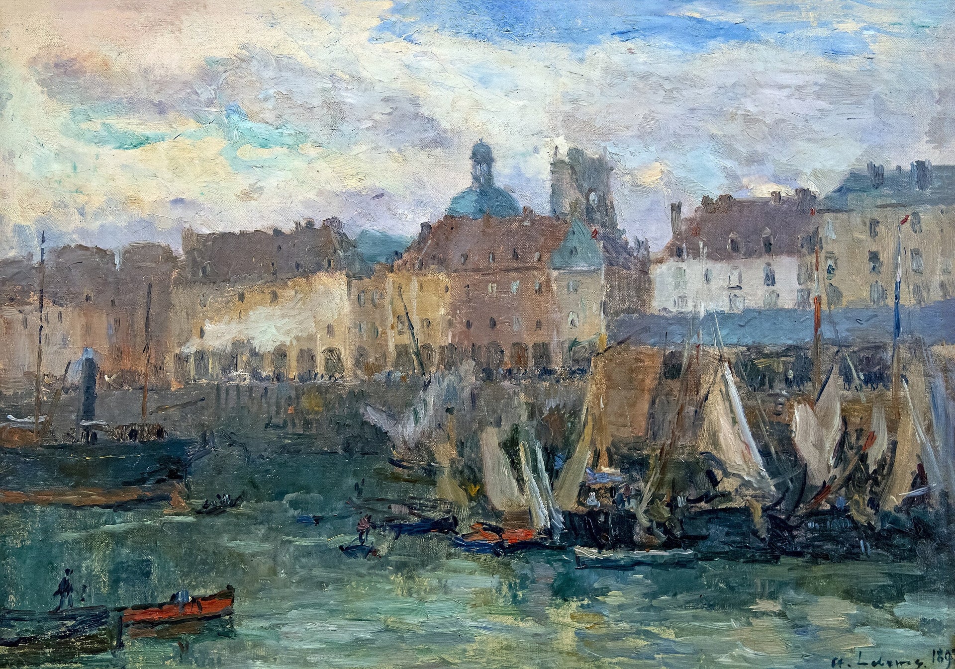 Le Port de Dieppe - Albert Lebourg image 1 reproduction artisanale de tableau