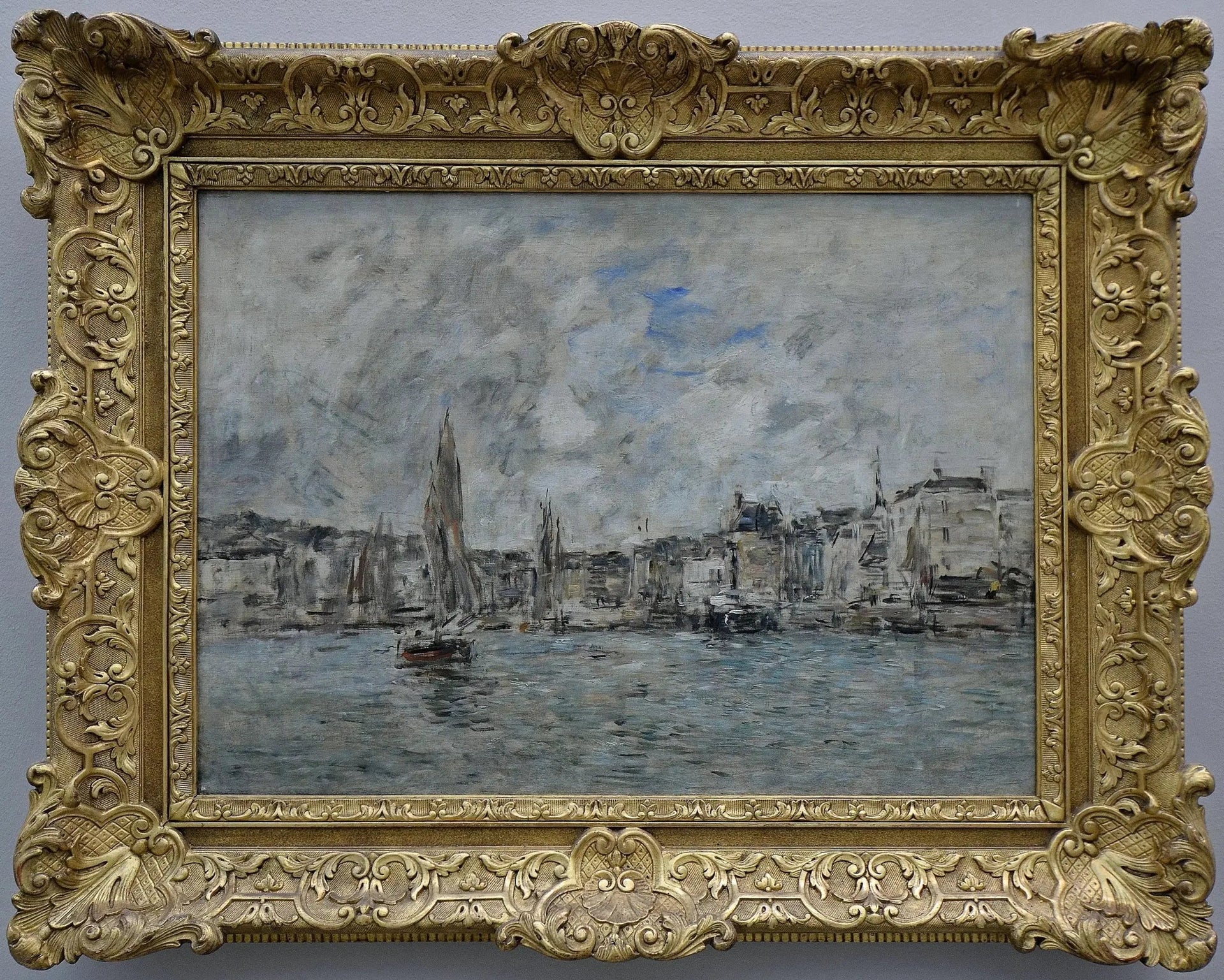 Le Port de Honfleur - Eugène Boudin image 1 reproduction d’œuvre d’art à l’huile