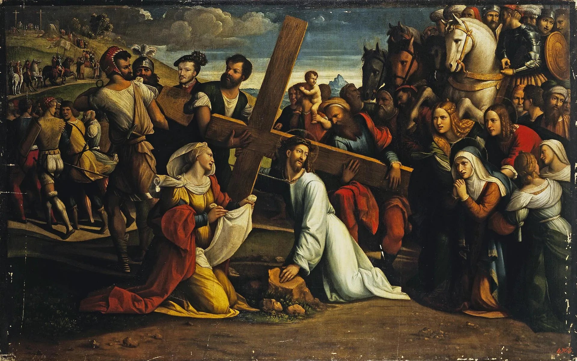 Le port de la croix - Benvenuto Tisi image 1 reproduction réalisée par Alpha Reproduction