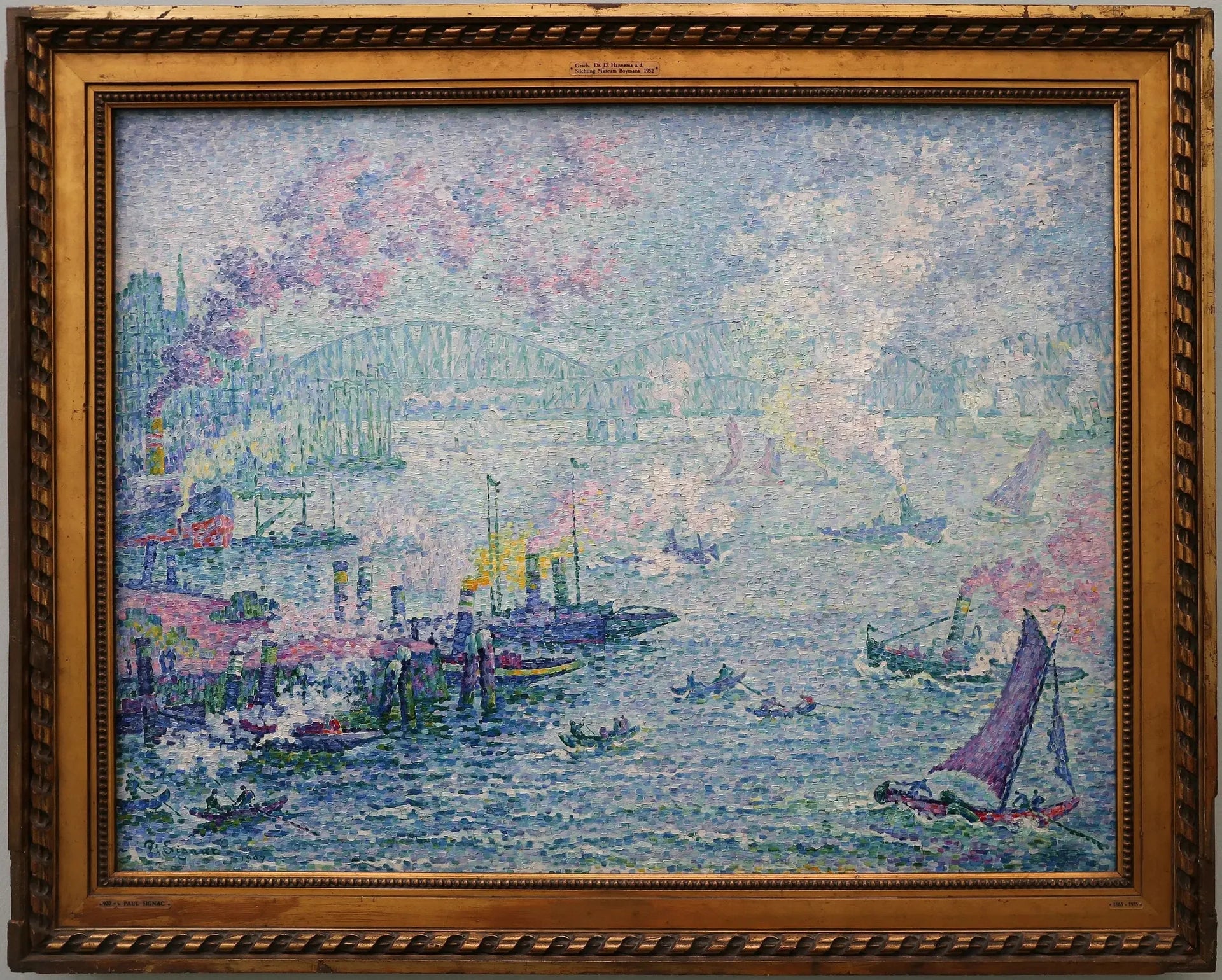 Le port de Rotterdam - Paul Signac image 2 reproduction artisanale de tableau