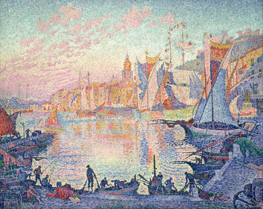 Le Port de Saint-Tropez - Paul Signac image 1 reproduction de peinture à l’huile