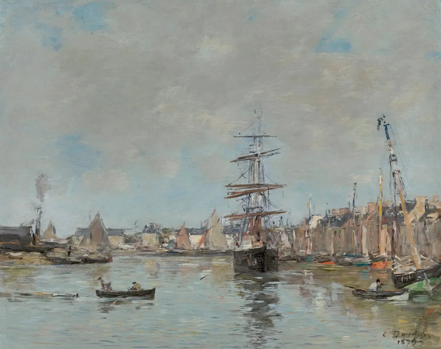 Le port de Trouville - Eugène Boudin