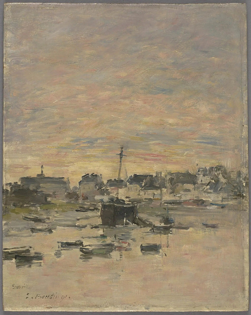 Le Port de Trouville - Eugène Boudin