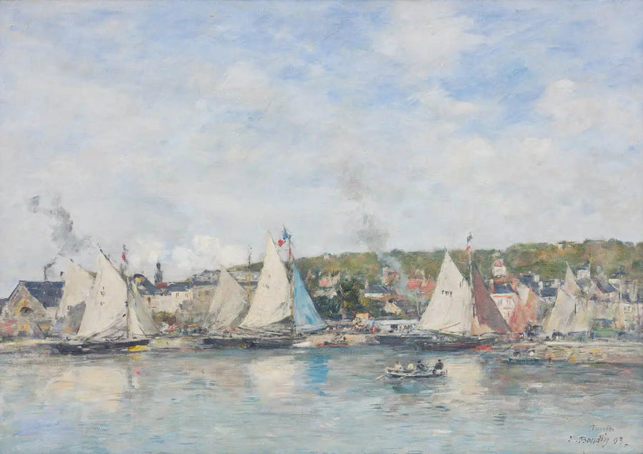Le port de Trouville - Eugène Boudin