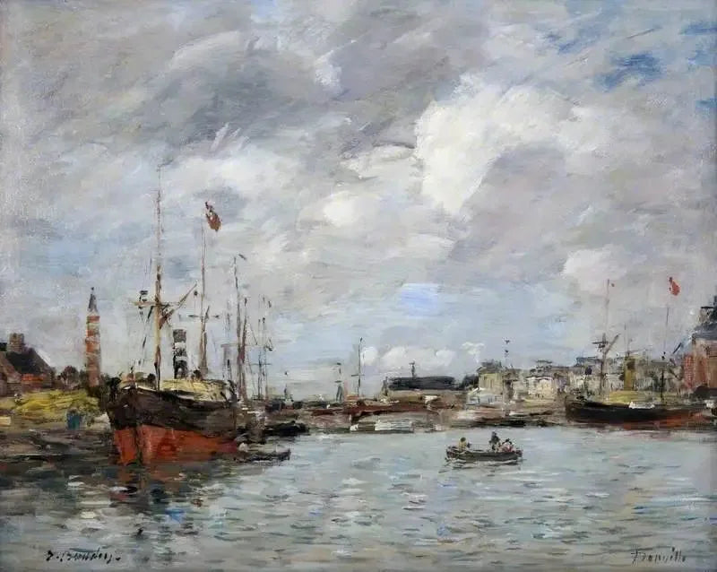 Le port de Trouville - Eugène Boudin